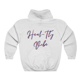 Hoodie Sweatshirt- HEAL-THY-VIBE-Light Blue