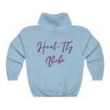 Hoodie Sweatshirt- HEAL-THY-VIBE-Light Blue