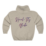 Hoodie Sweatshirt- HEAL-THY-VIBE-Light Blue