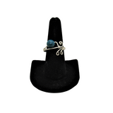Chrysocolla & Silver Wire Wrapped Ring