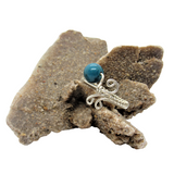 Chrysocolla & Silver Wire Wrapped Ring