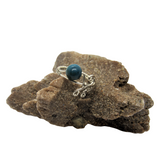 Chrysocolla & Silver Wire Wrapped Ring