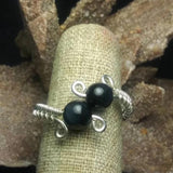 Tiger's Eye & Sterling Silver Ring -  Wire-wrapped