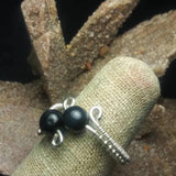 Tiger's Eye & Sterling Silver Ring -  Wire-wrapped