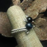Tiger's Eye & Sterling Silver Ring -  Wire-wrapped