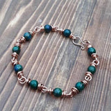 custom! Chain Crystal Gemstone Bracelet