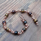 custom! Chain Crystal Gemstone Bracelet