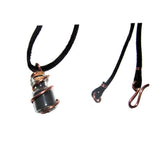 Shungite & Copper- Pendant on Suede Cord