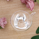 Glass Mug - Heart -Love Shaped
