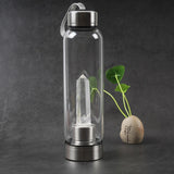 Crystal Glass Elixir Water Bottle
